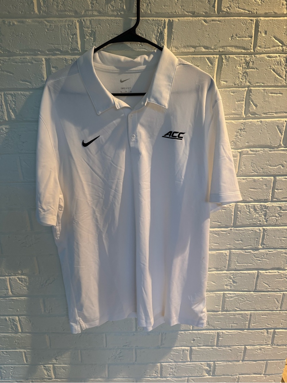 Nike White ACC Dri-FIT Men's Polo Shirt